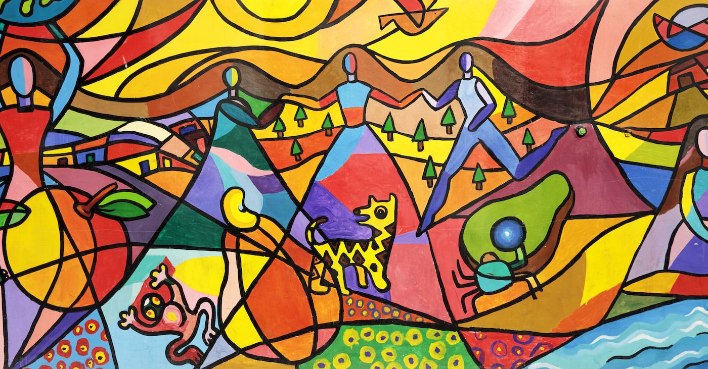 Colorful Mural - Safe Cities Programme in Guatemala City